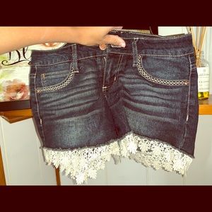Lace Trim Shorts